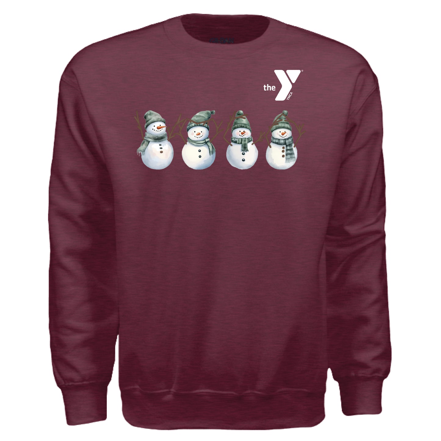 Heather Sport Dark Maroon - FRONT