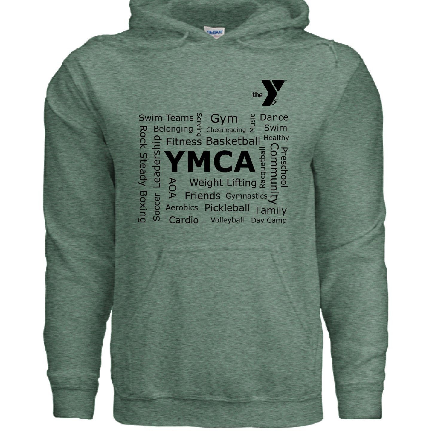 Heather Sport Dark Green - FRONT